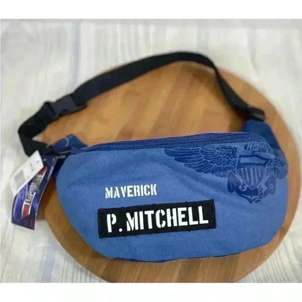 NEW WITH TAGS‎ Top Gun ‘Maverick P. Mitchell' DAD Fanny Pack Blue Adult Large